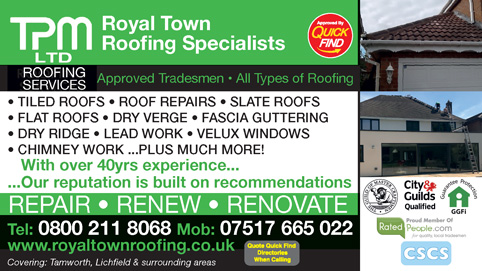 Roofers in Sutton Coldfield